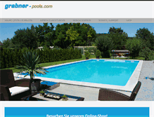 Tablet Screenshot of grabner-pools.com